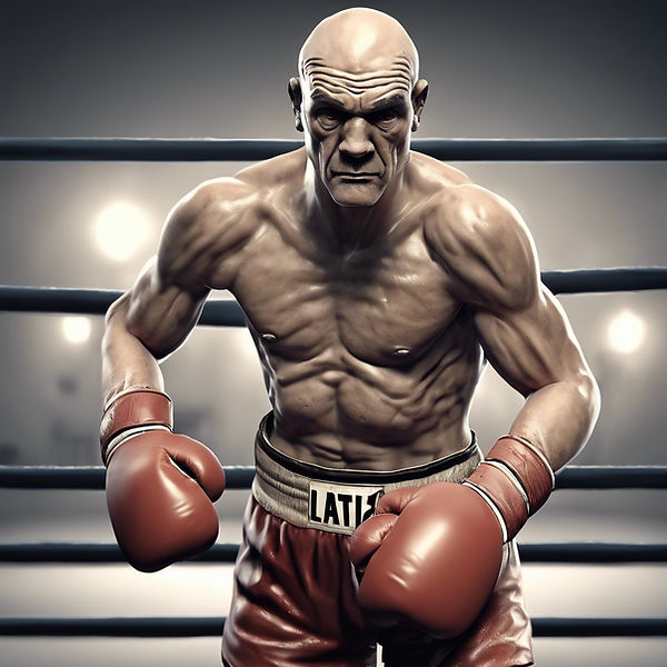 a boxer champion who lost the fight and now old and forgotten .jpg