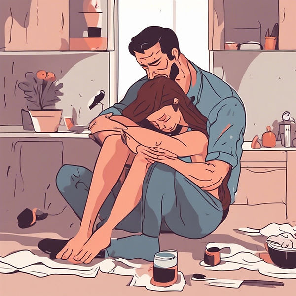 a man is comforting women after a bad day.jpg