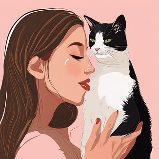 WOMAN KISSING A CAT.jpg